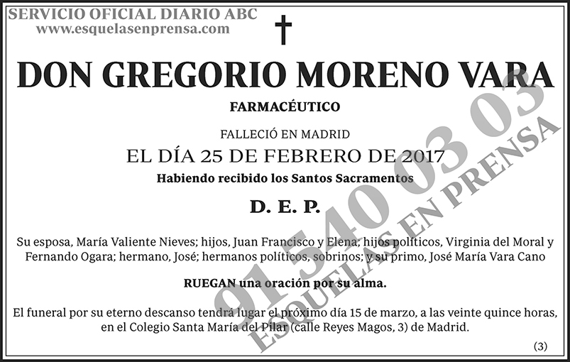 Gregorio Moreno Vara